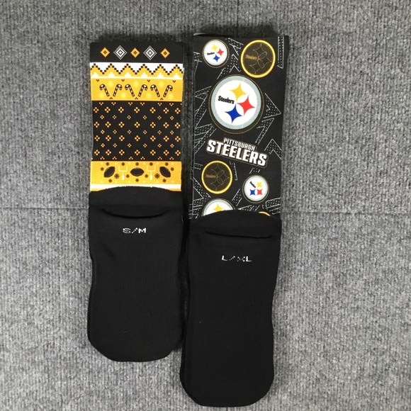 Pittsburgh Steelers socks 2 pair NEW - Picture 2 of 4